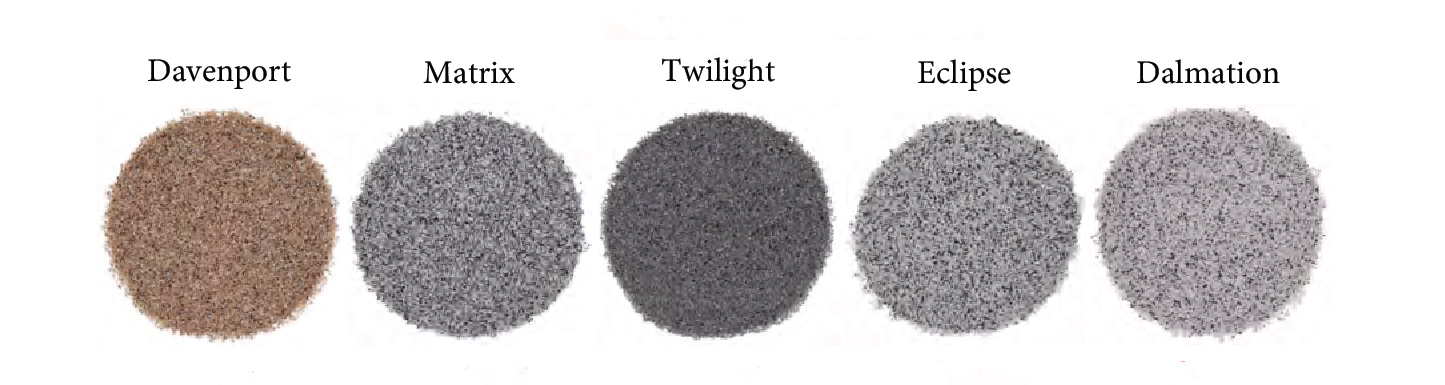 Pallet of Quartz Coating Options